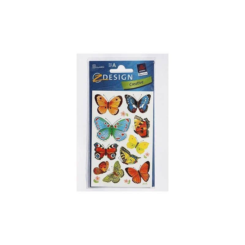 Zweckform stickers 'Vlinders', meerkleurig