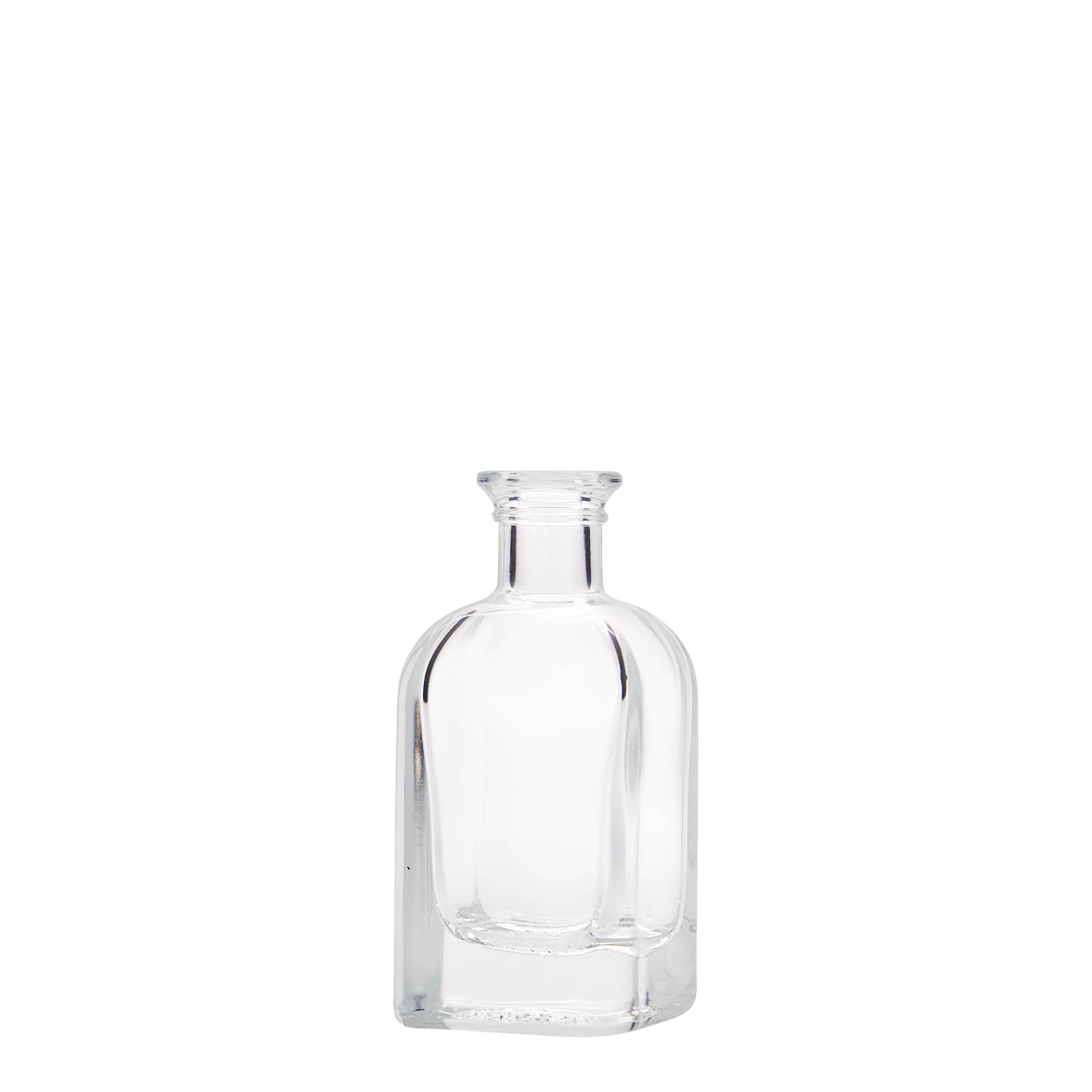 Glazen fles Apotheker carré, 40 ml, vierkant, monding: kurk