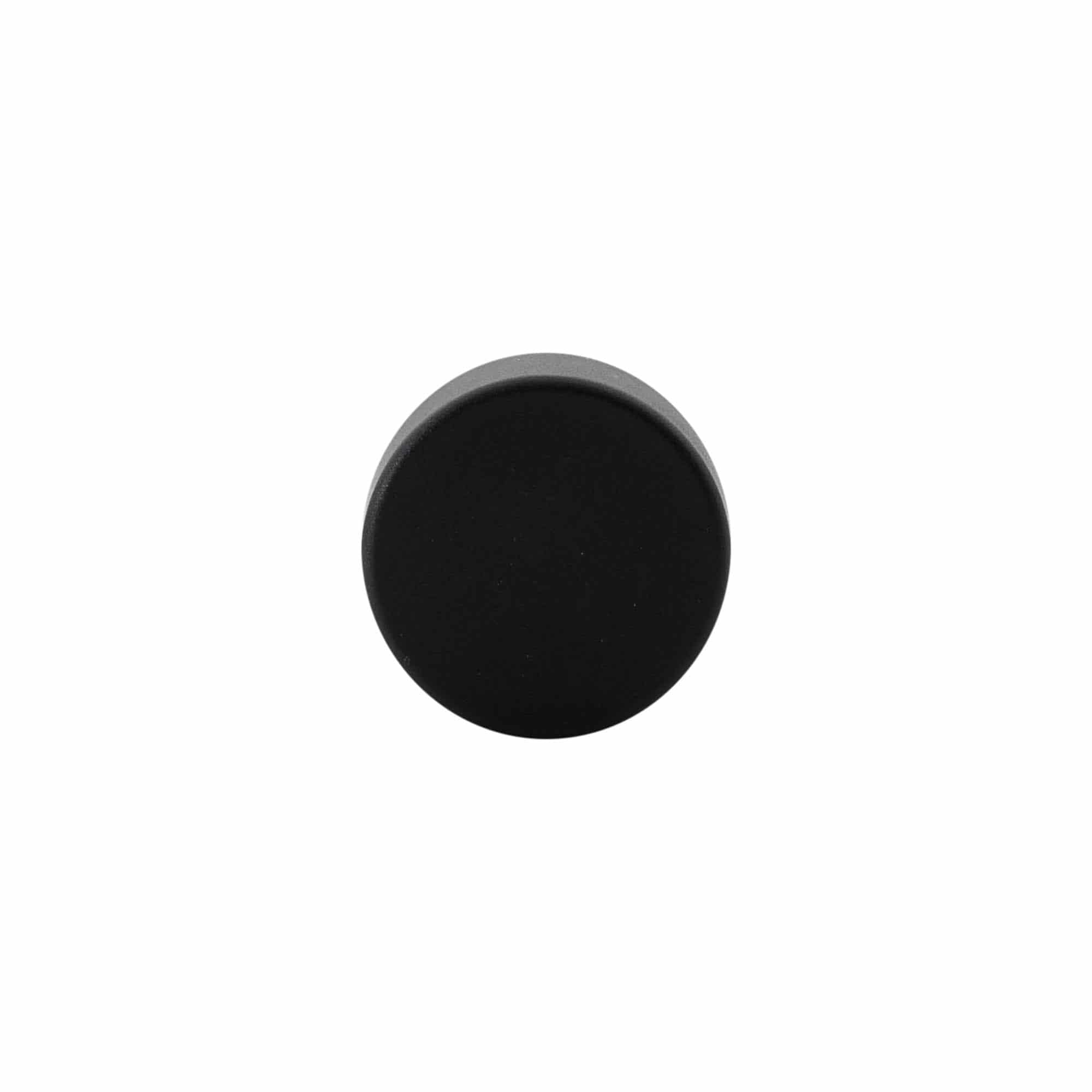 Dopkurk, 19 mm, kunststof, zwart, voor monding: kurk