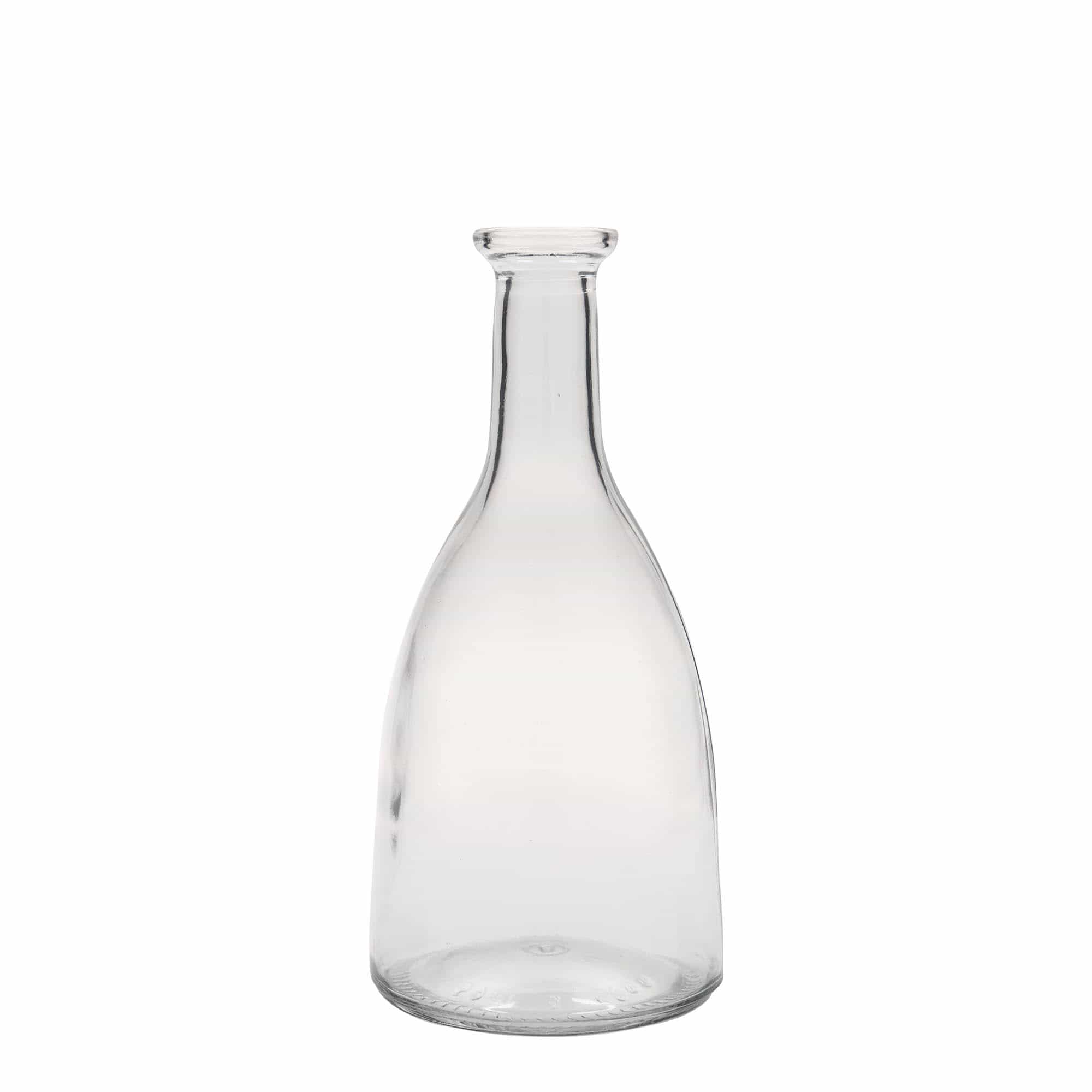 Glazen fles 'Viola', 500 ml, monding: kurk