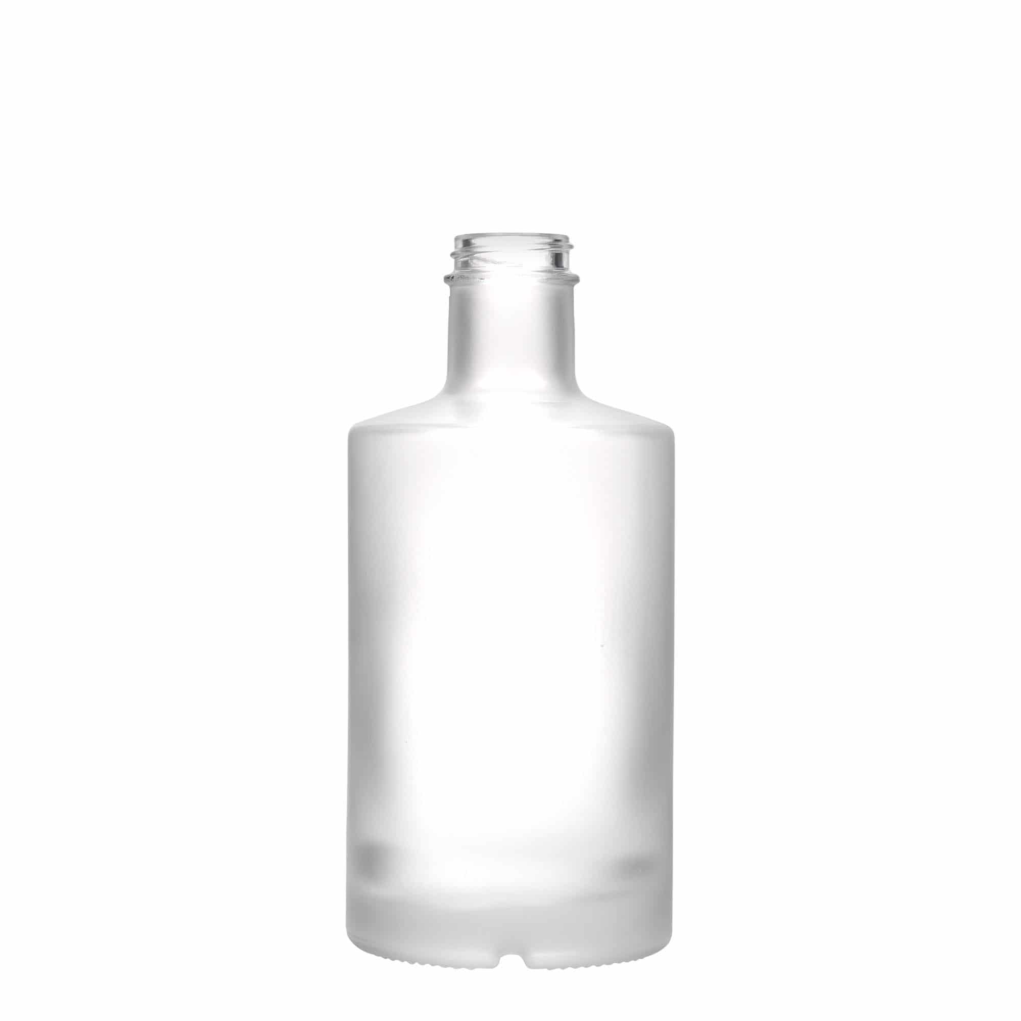 Glazen fles 'Caroline', 500 ml, gematteerd, monding: GPI 33