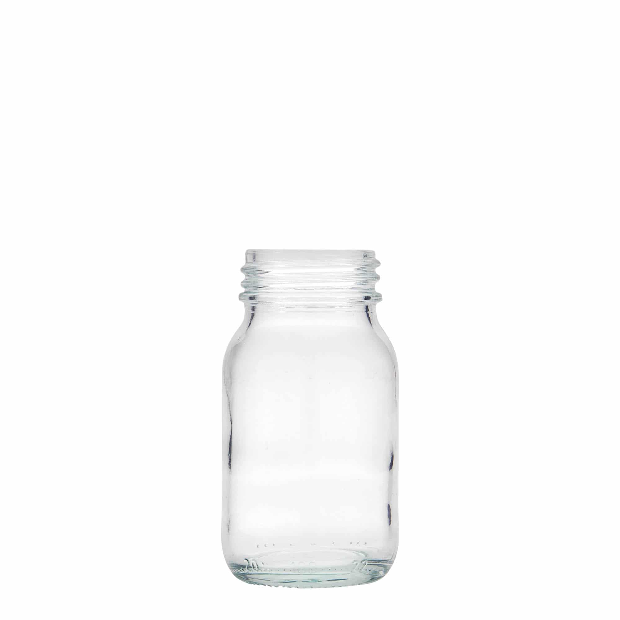 Pot met brede hals, 100 ml, monding: DIN 40