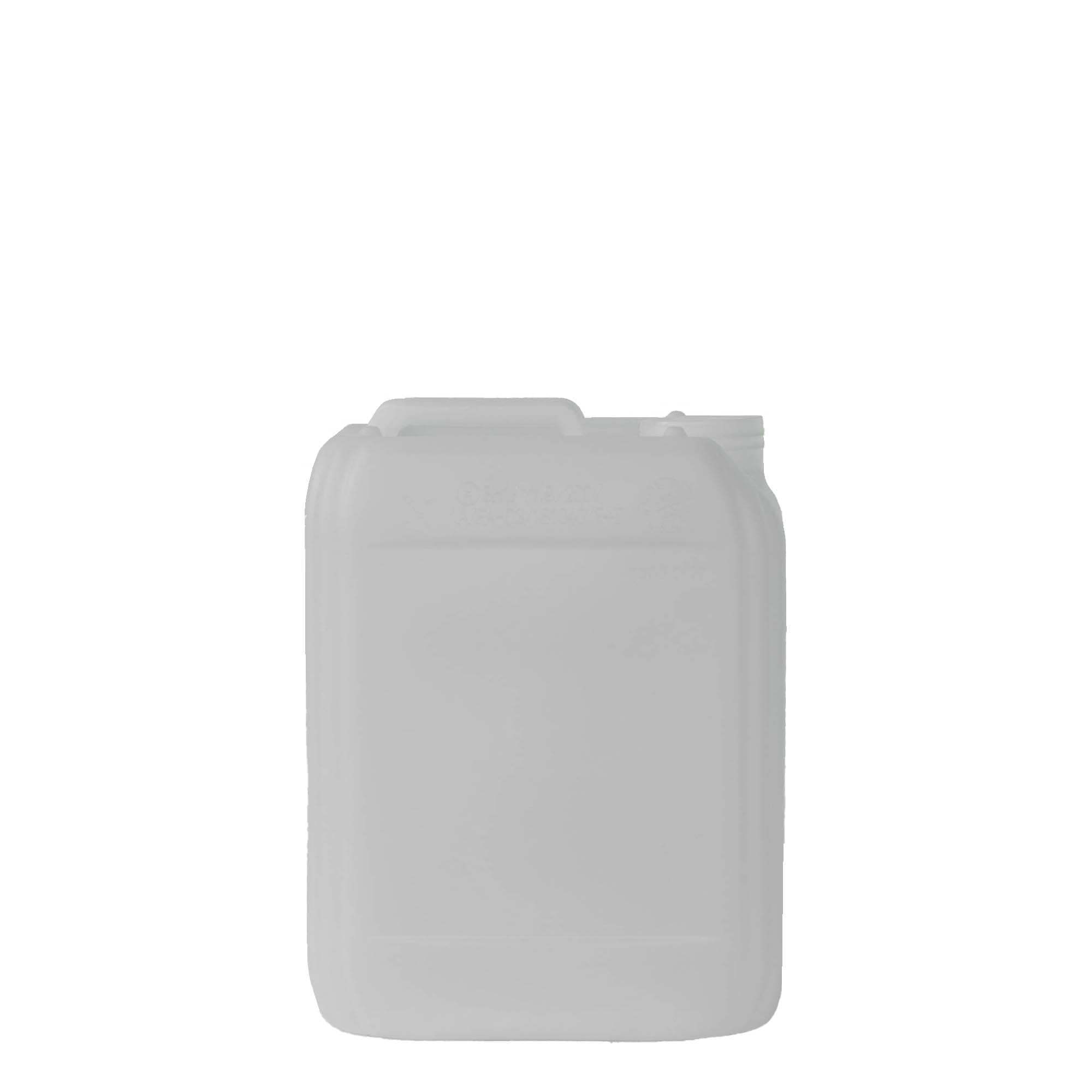 Jerrycan, 5 l, rechthoekig, HDPE-kunststof, naturel, monding: ND 55