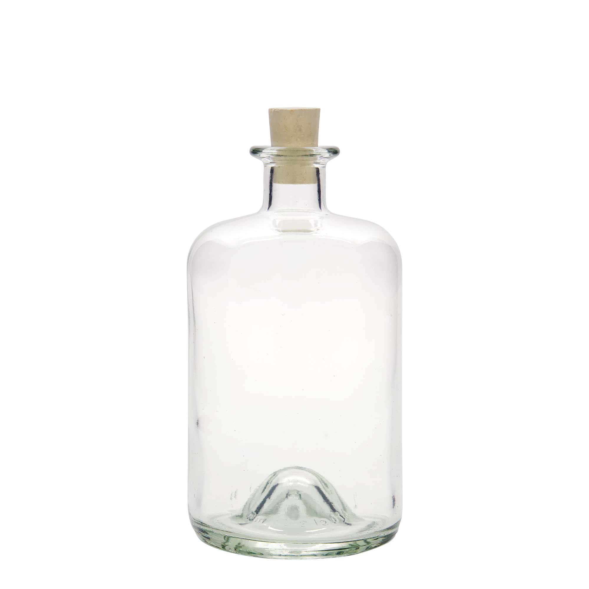 Glazen fles Apotheker, 700 ml, monding: kurk