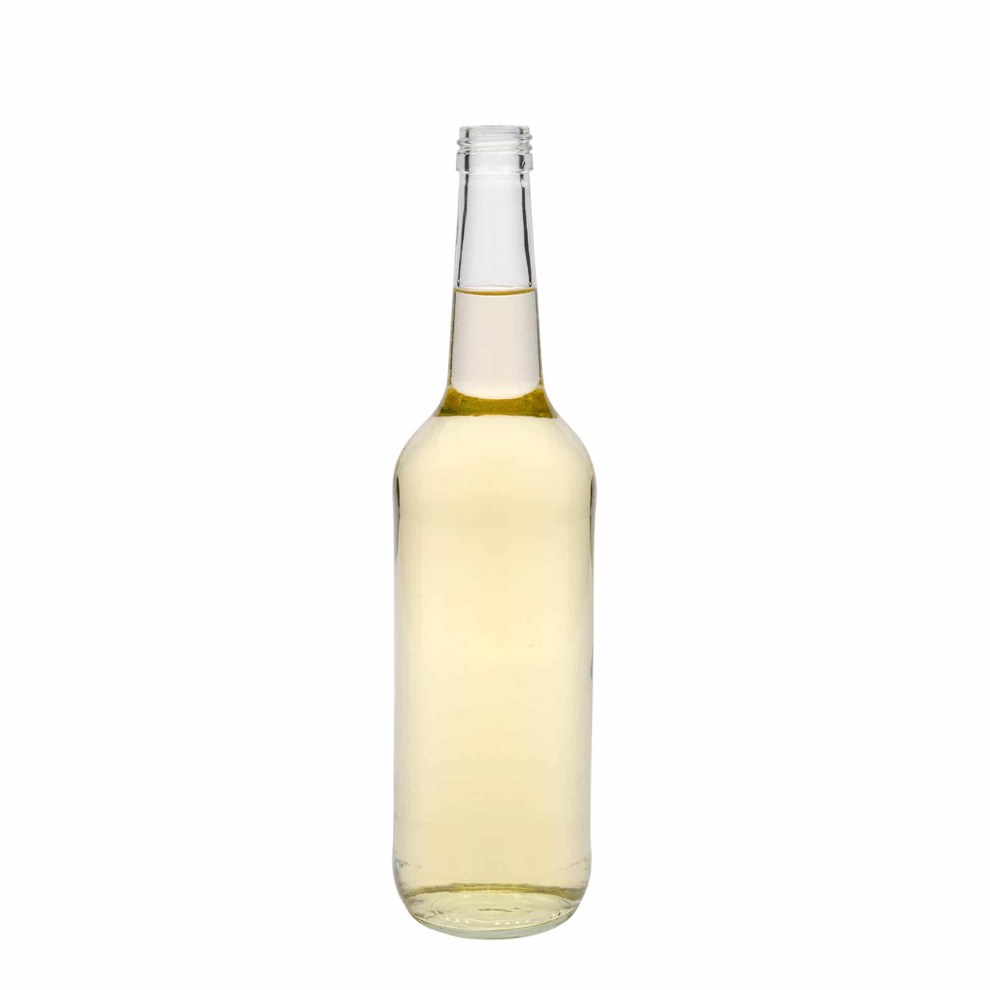 Glazen fles met rechte hals, 700 ml, monding: PP 28