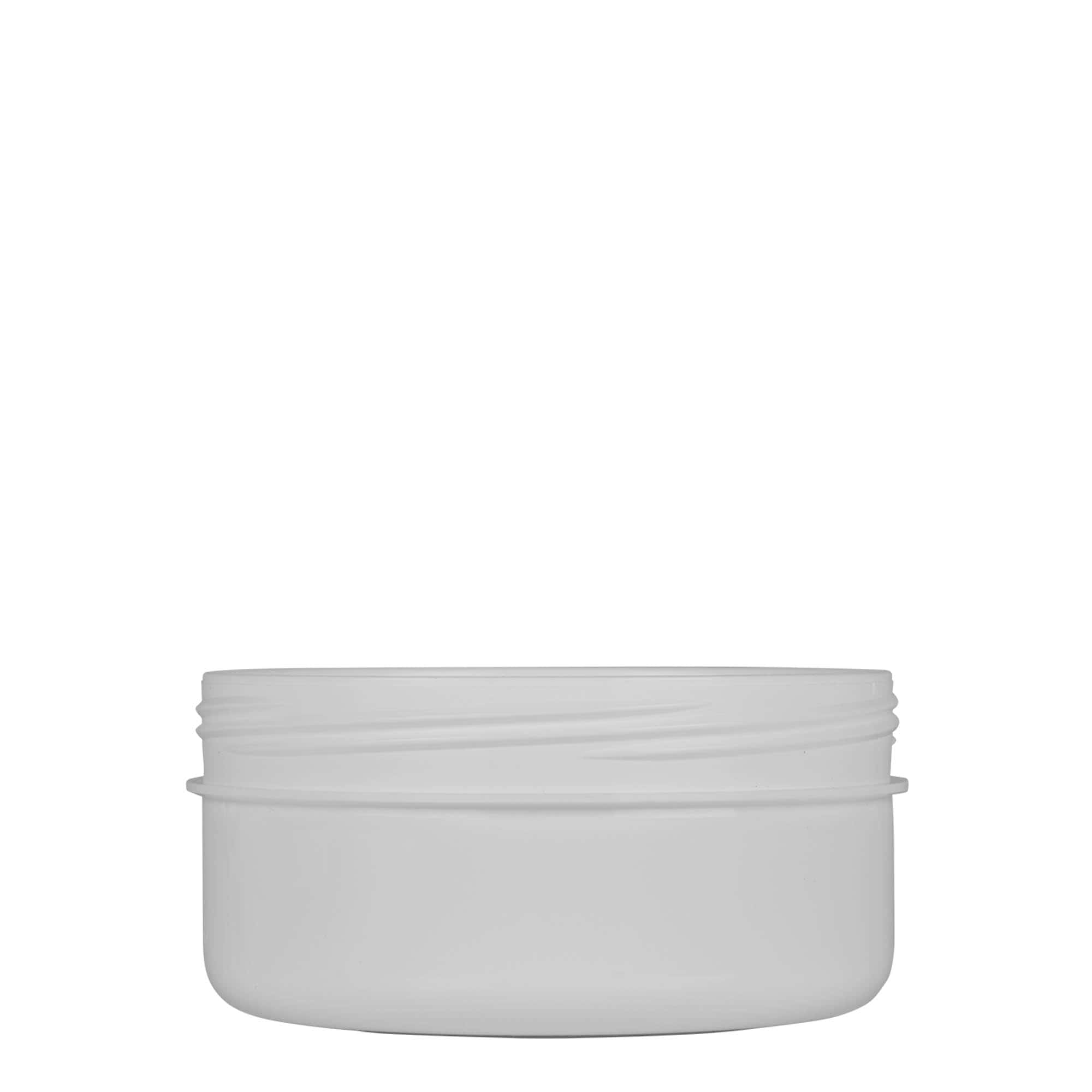 Plastic pot 'White Line', 250 ml, PP, wit, monding: schroefsluiting