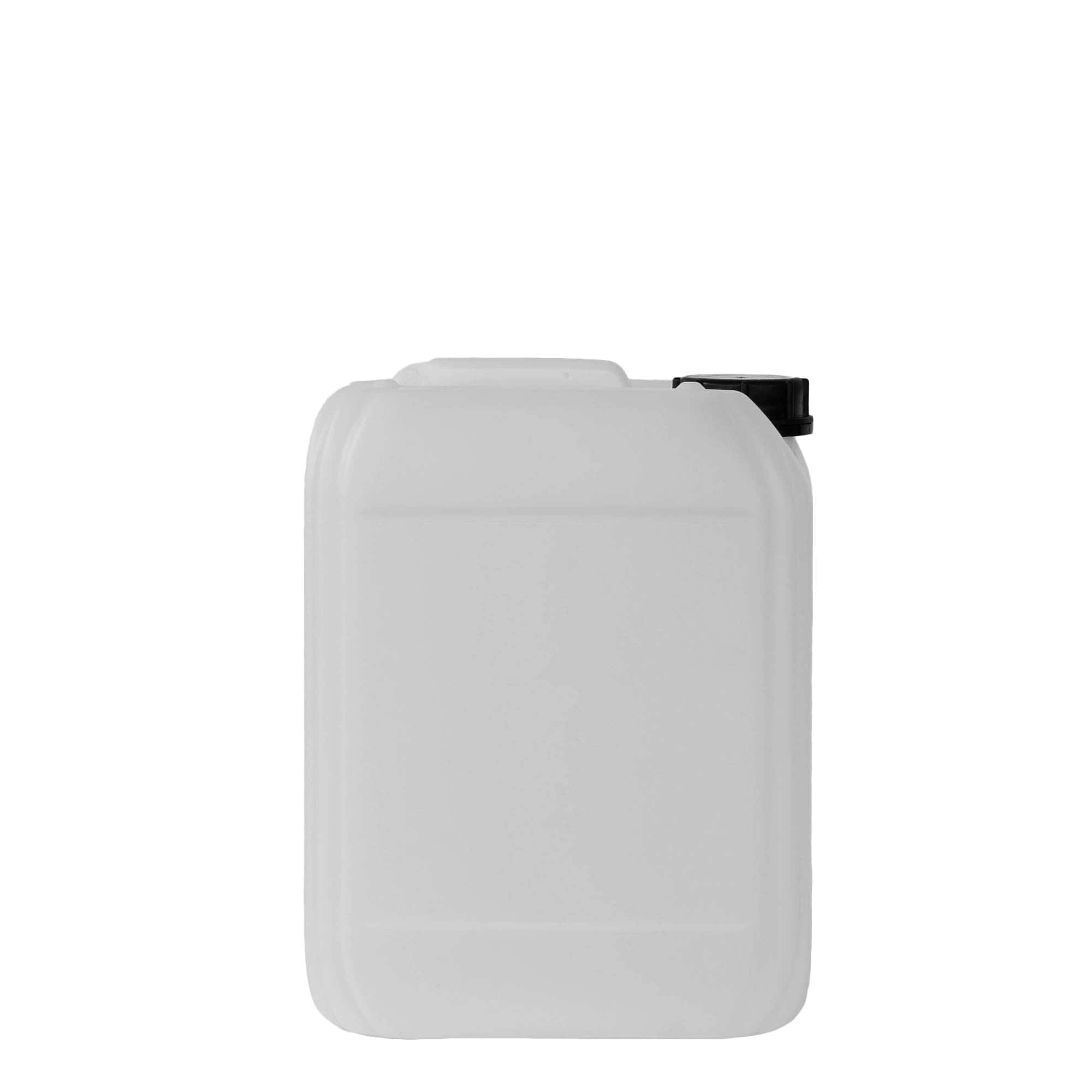 Jerrycan, 10 l, rechthoekig, HDPE-kunststof, naturel, monding: ND 55