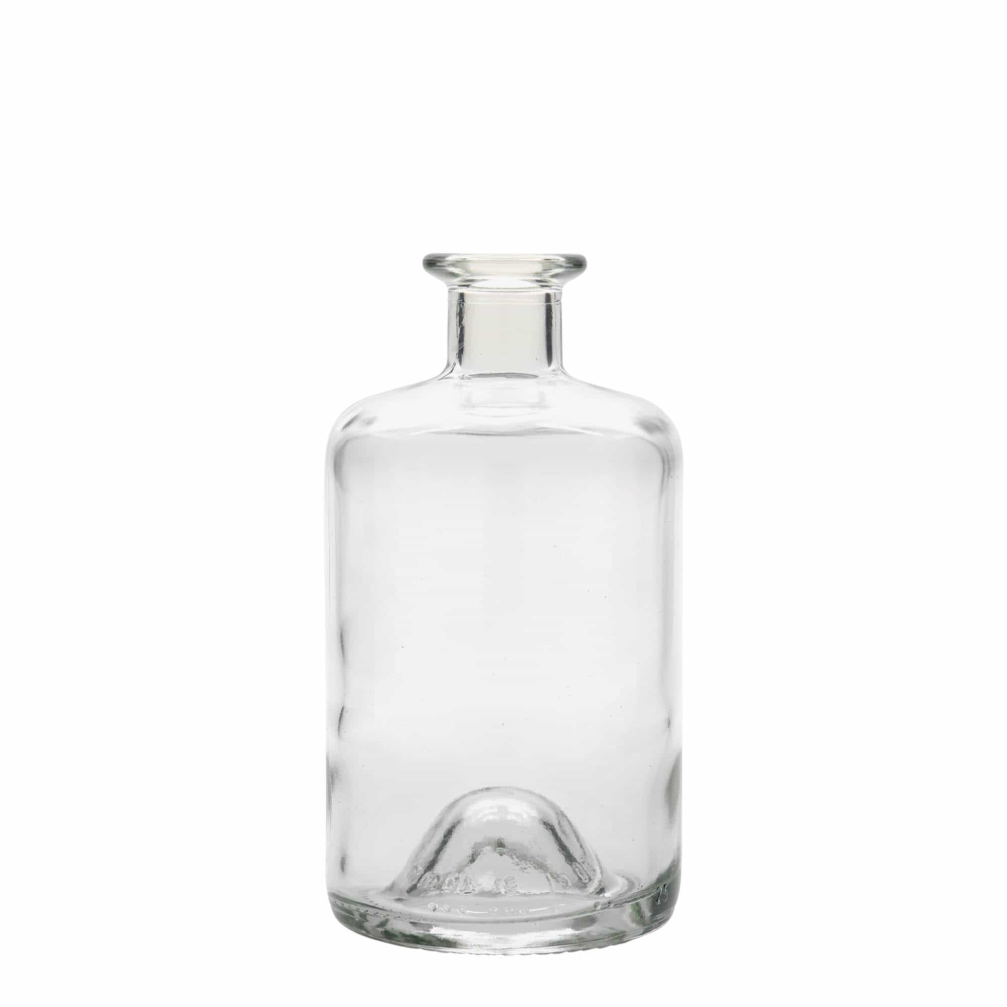 Glazen fles Apotheker, 500 ml, monding: kurk