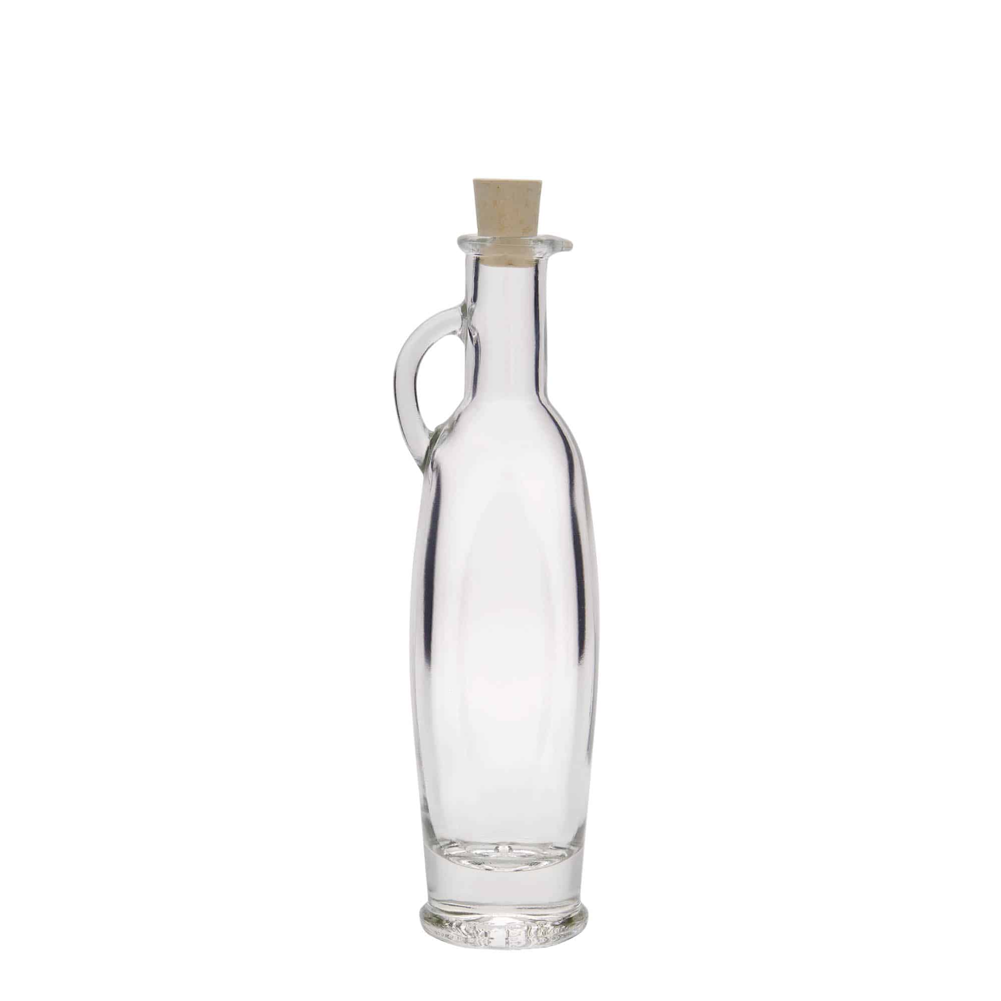 Glazen fles 'Eleganta', 100 ml, ovaal, monding: kurk