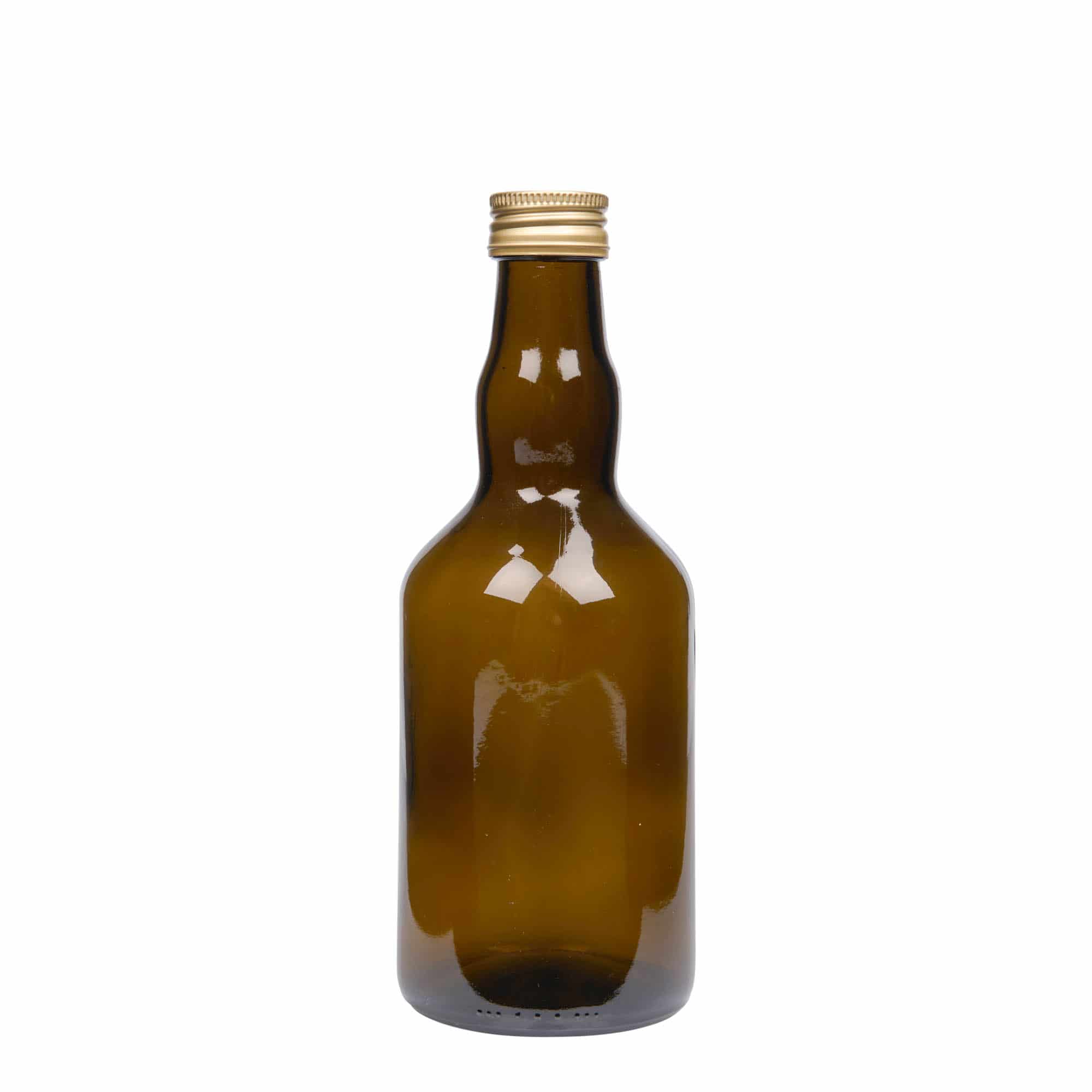 Glazen fles 'Olona', 500 ml, antiekgroen, monding: PP 31,5