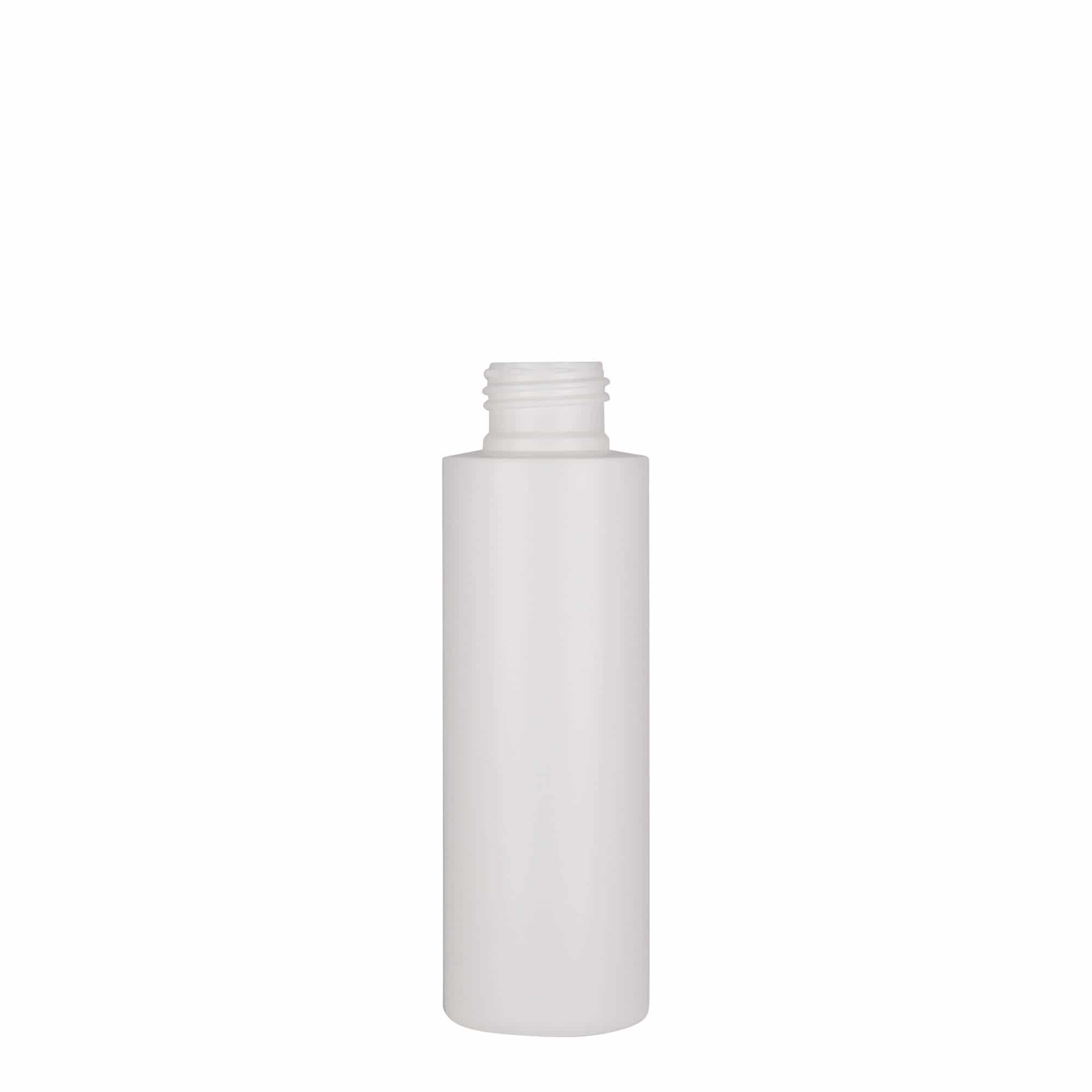 Plastic fles 'Pipe', 100 ml, HDPE, wit, monding: GPI 24/410