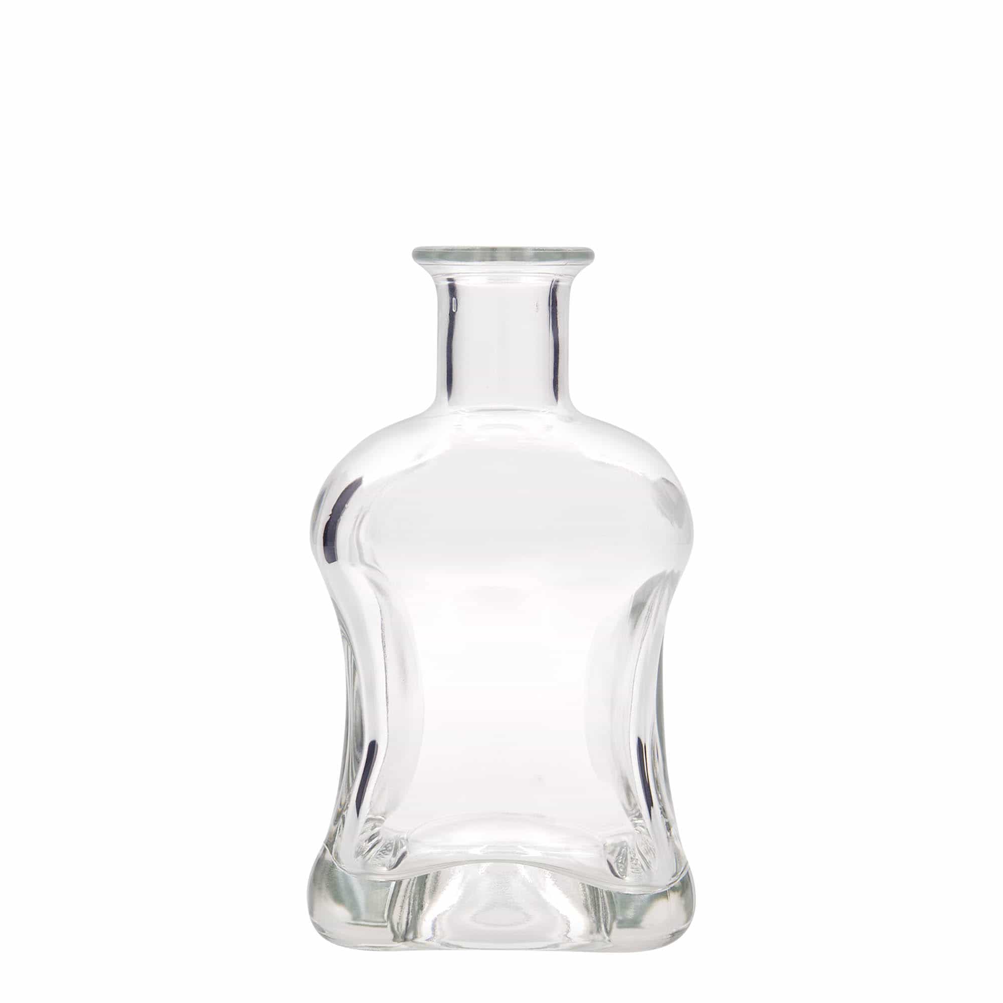 Glazen fles 'Dublin', 500 ml, vierkant, monding: kurk