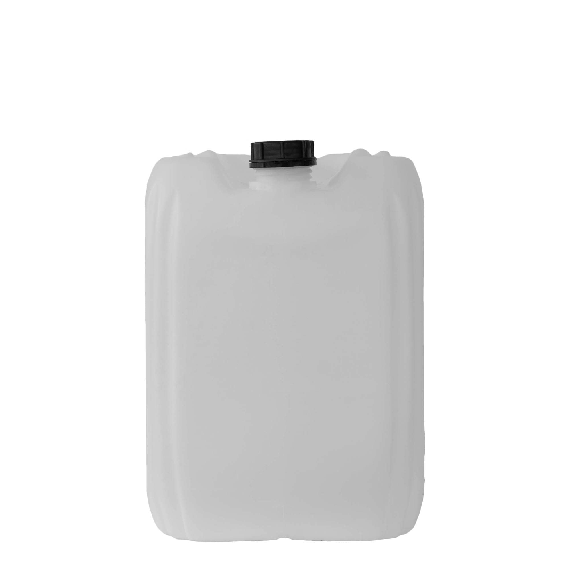 Jerrycan, 30 l, rechthoekig, HDPE-kunststof, naturel, monding: ND 60