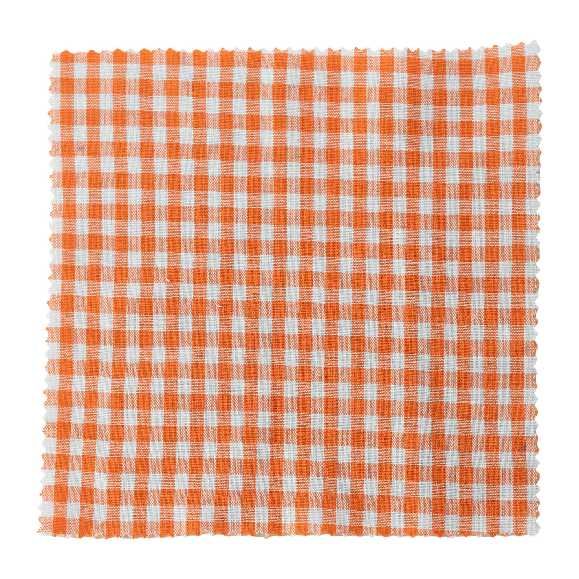 Stoffen lapje voor potten, geruit, 15x15, vierkant, textiel, oranje, monding: TO58-TO82