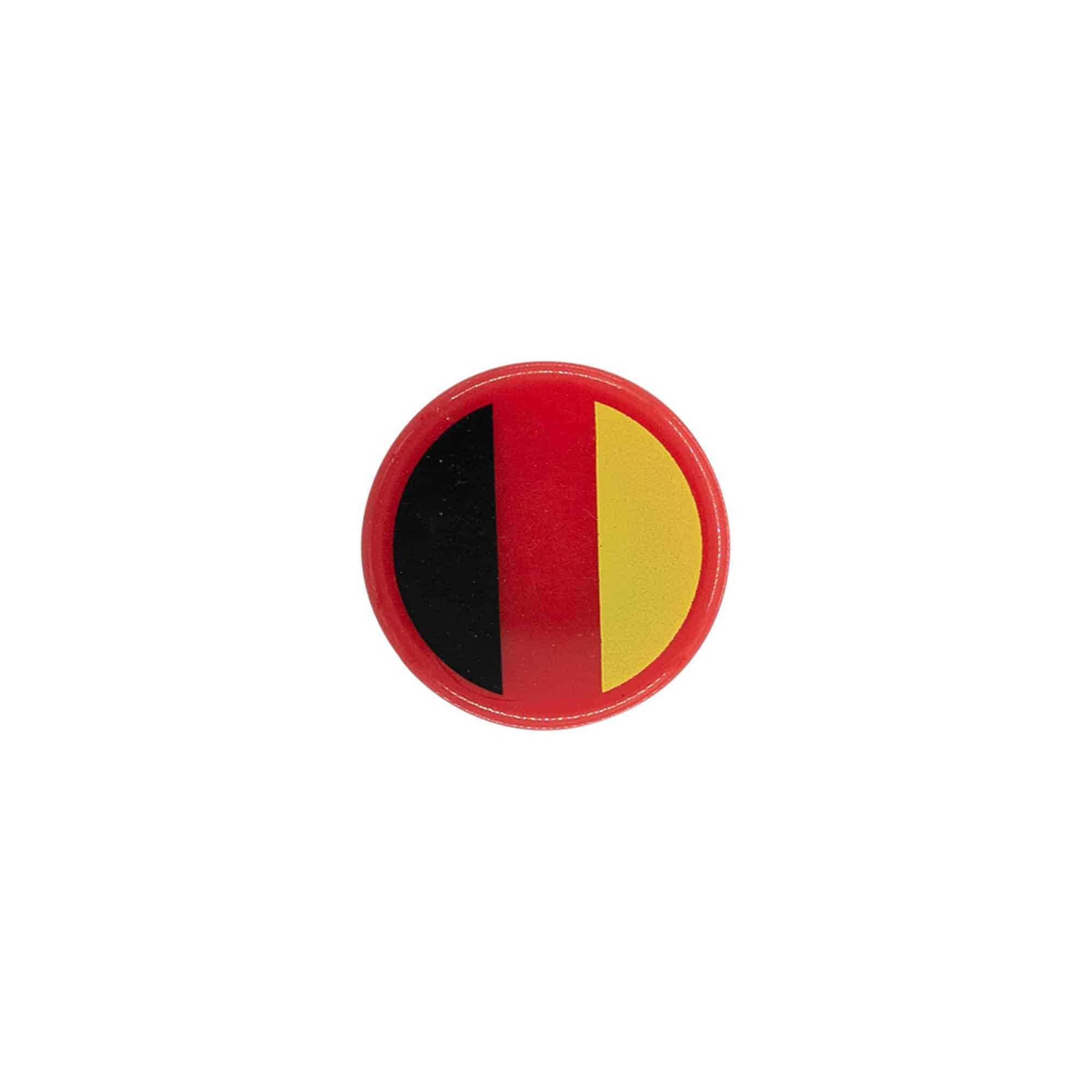 Dopkurk 'Duitsland', 19 mm, kunststof, meerkleurig, voor monding: kurk