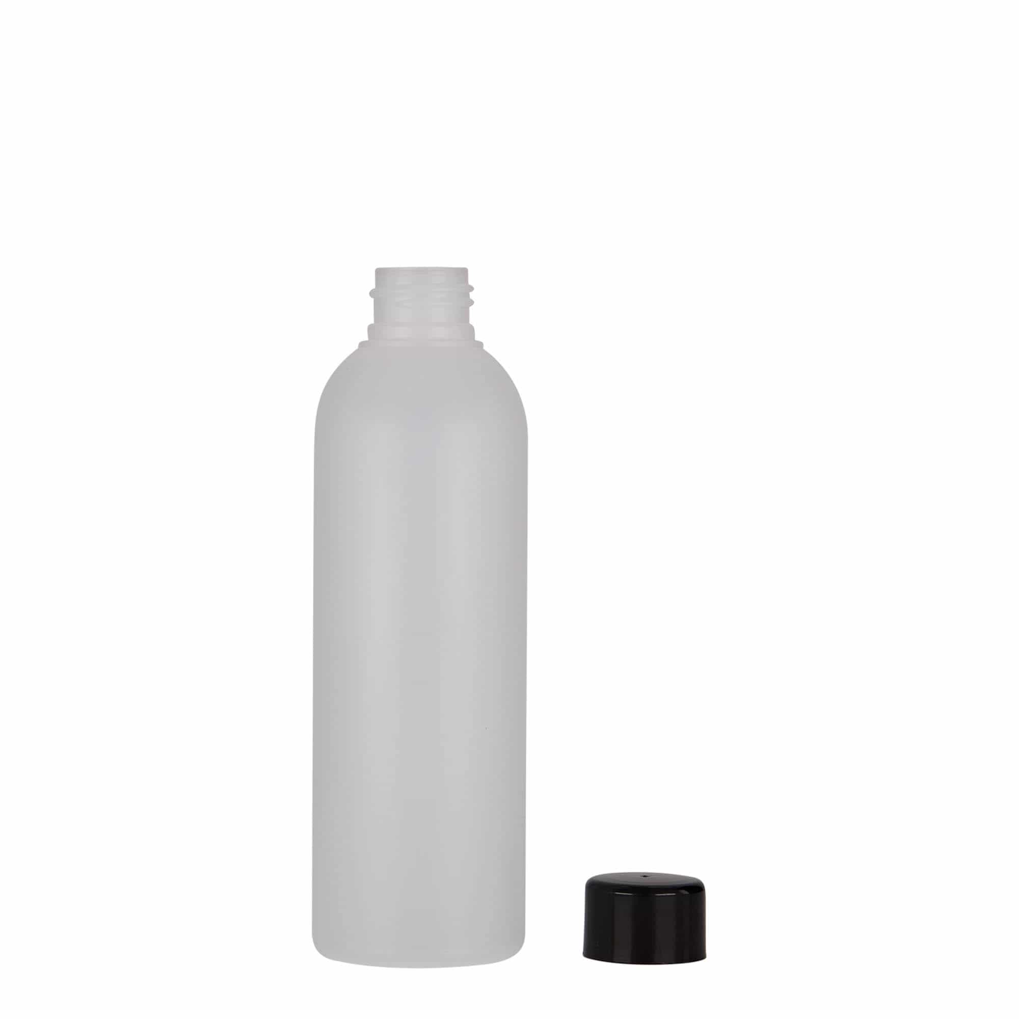 Plastic fles 'Tuffy', 200 ml, HDPE, naturel, monding: GPI 24/410