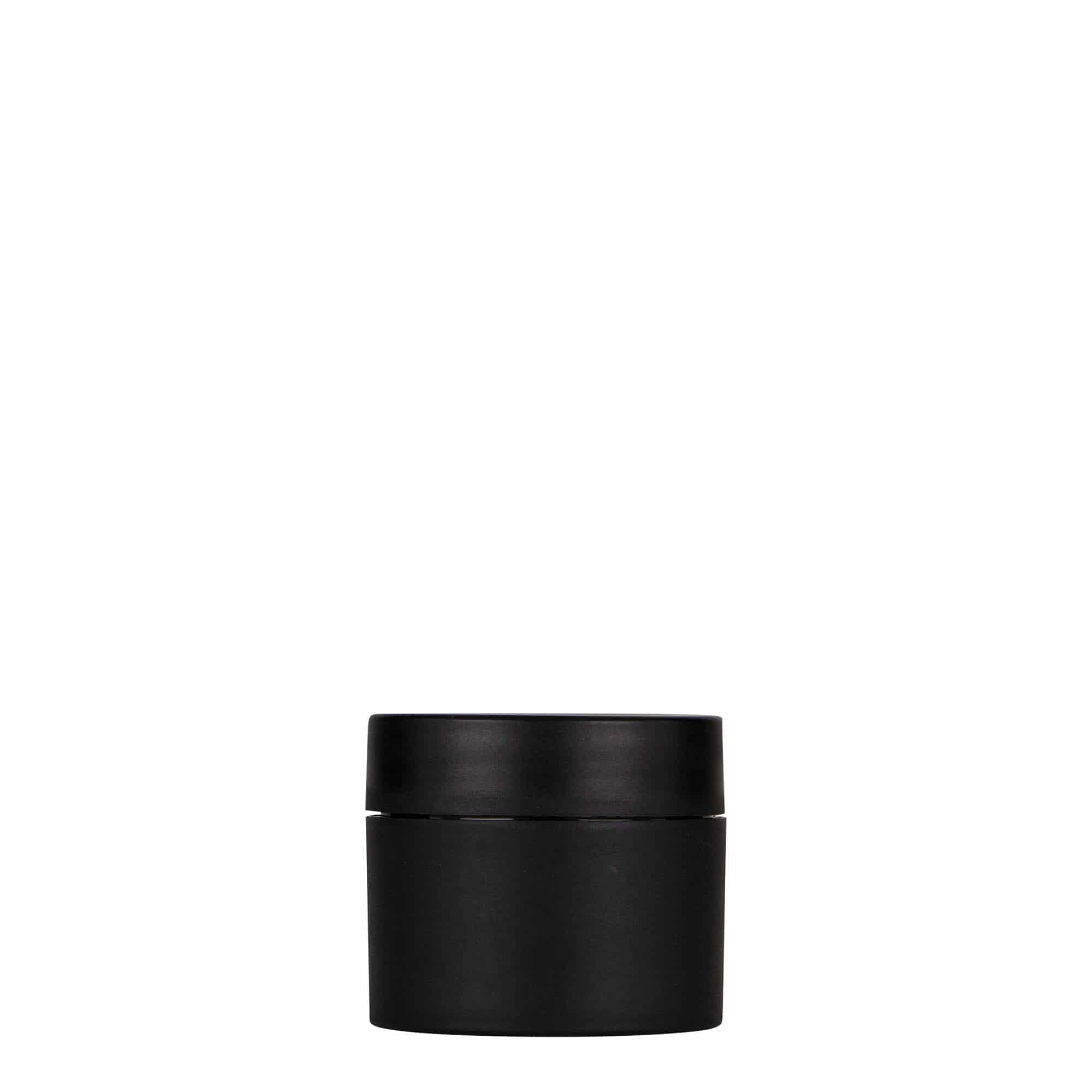 Plastic pot 'Antonella', 30 ml, PP, zwart, monding: schroefsluiting