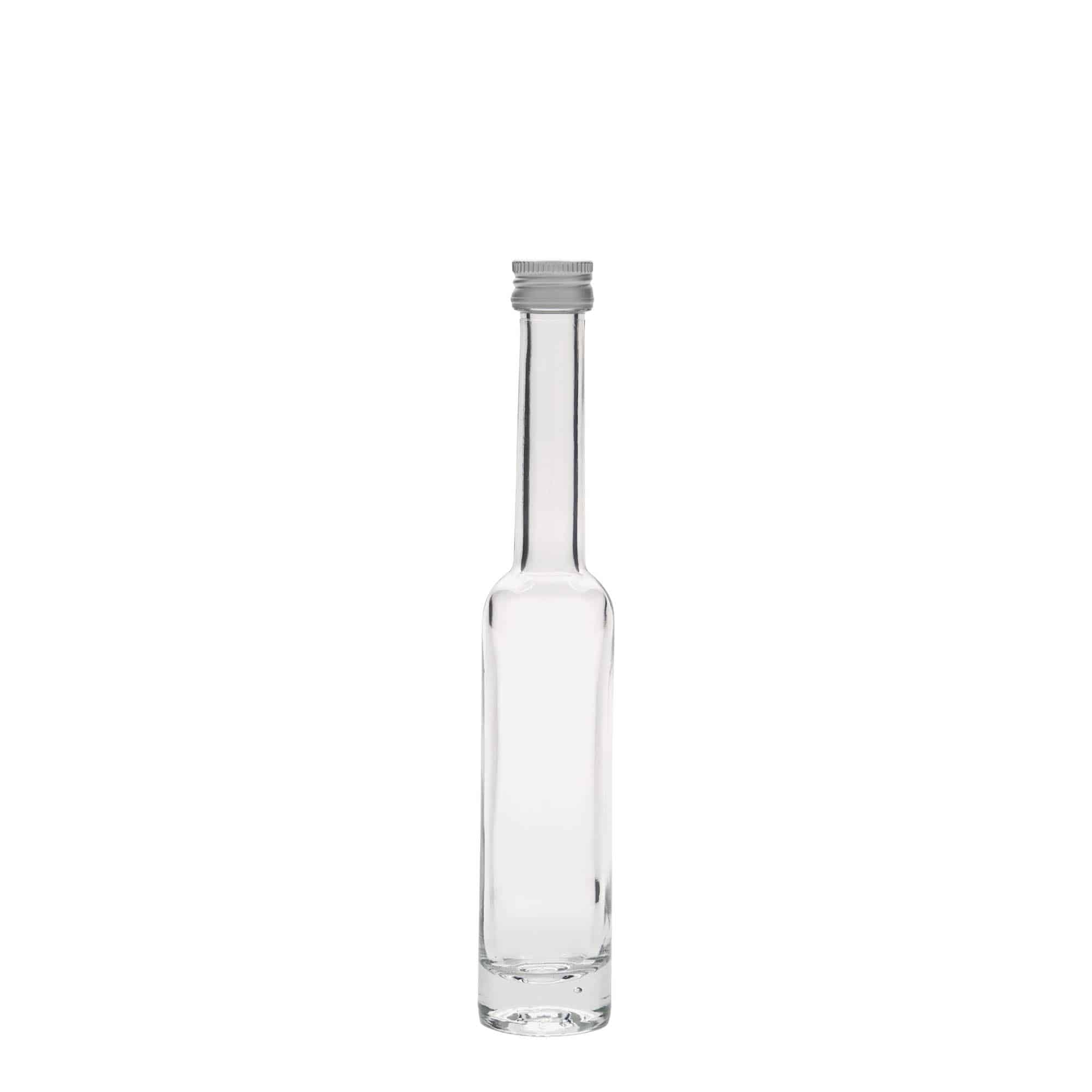 Glazen fles 'Platina', 40 ml, monding: PP 18