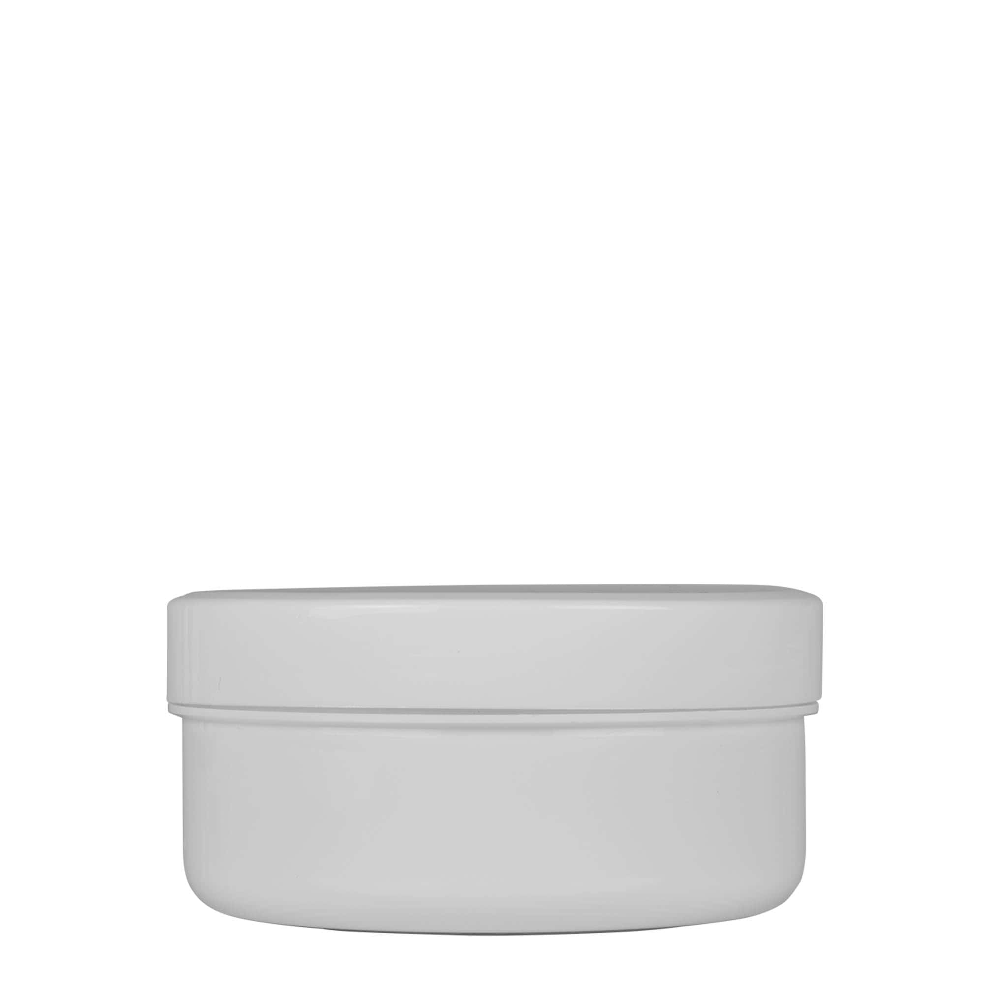Plastic pot 'White Line', 250 ml, PP, wit, monding: schroefsluiting