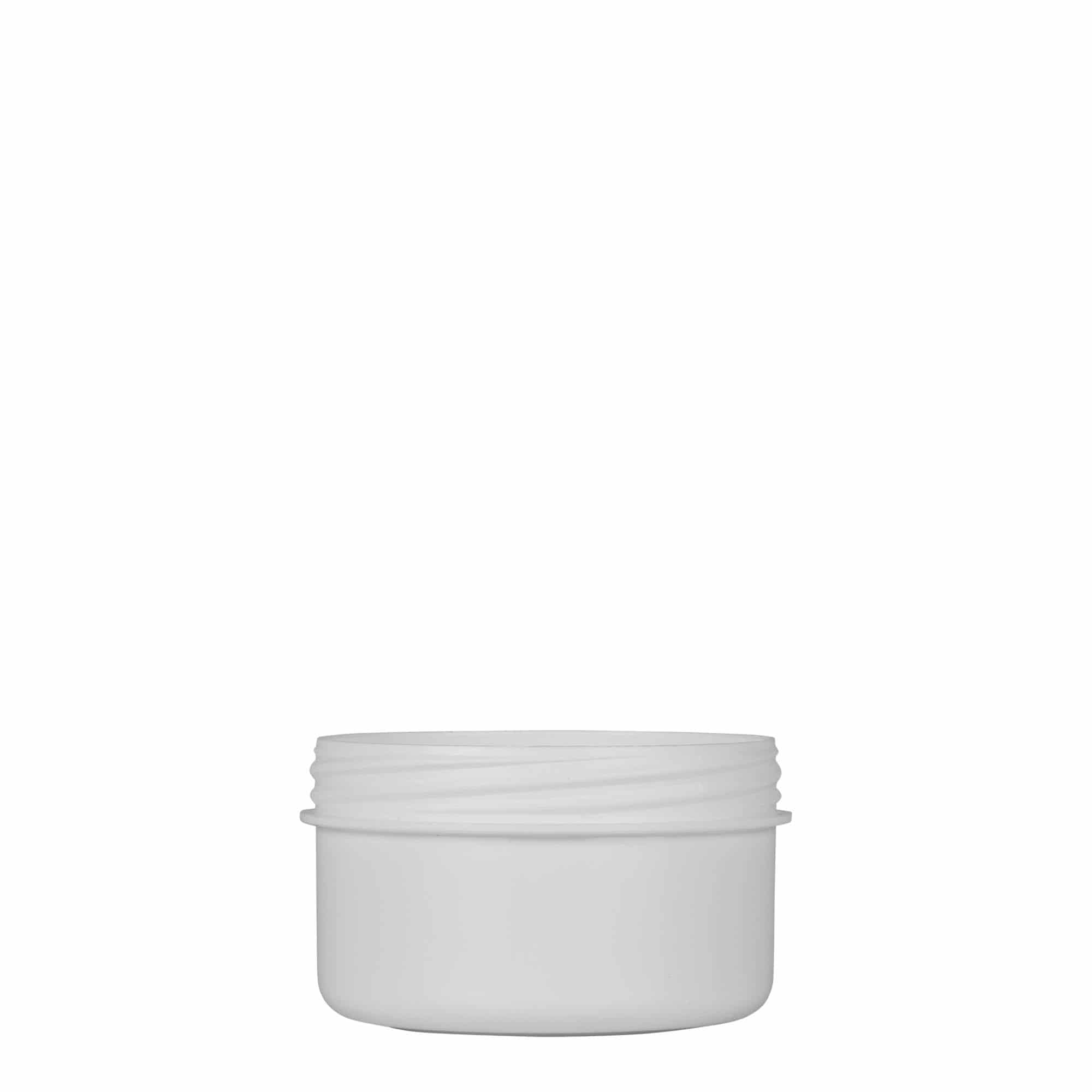 Plastic pot 'White Line', 60 ml, PP, wit, monding: schroefsluiting