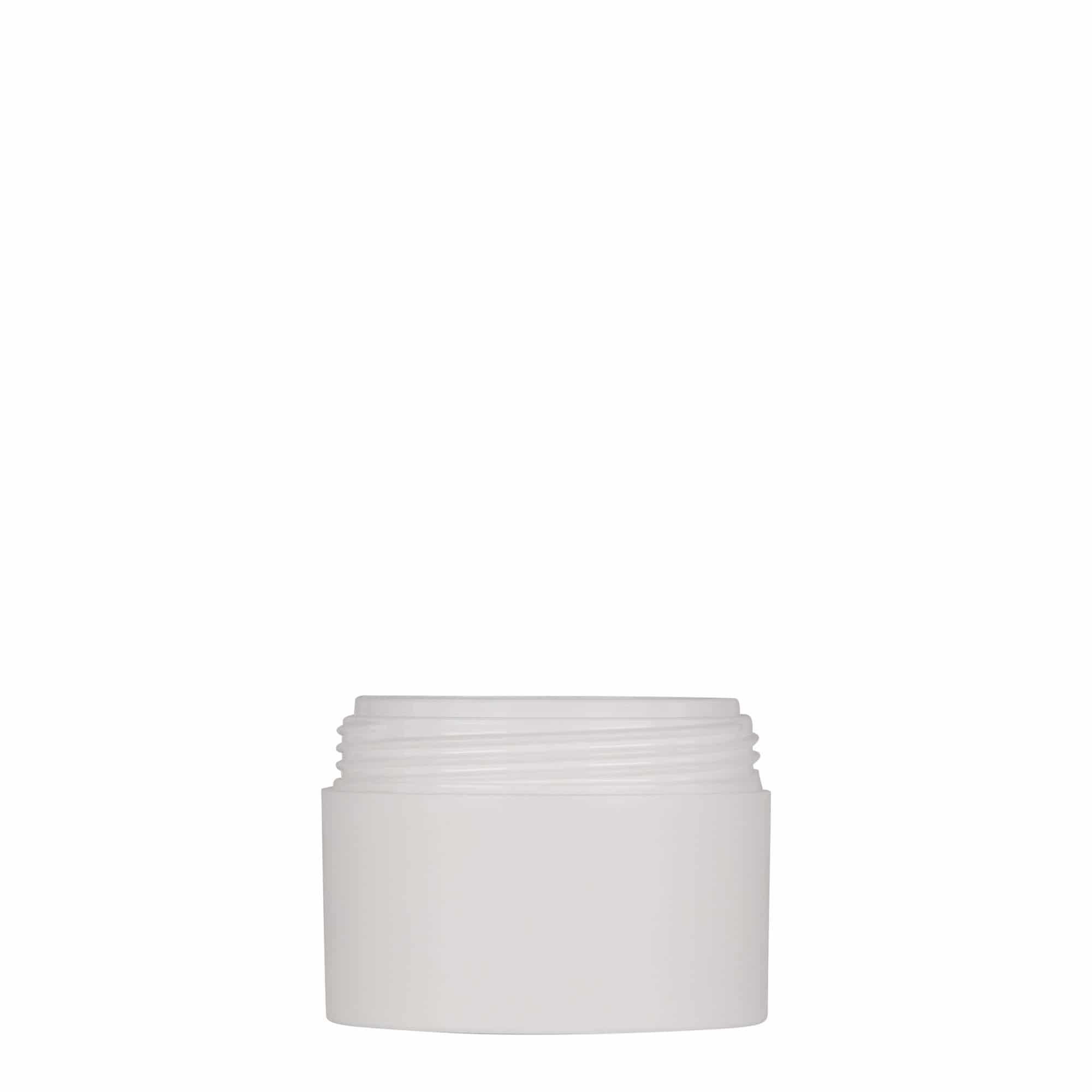 Plastic pot 'Antonella', 50 ml, PP, wit, monding: schroefsluiting