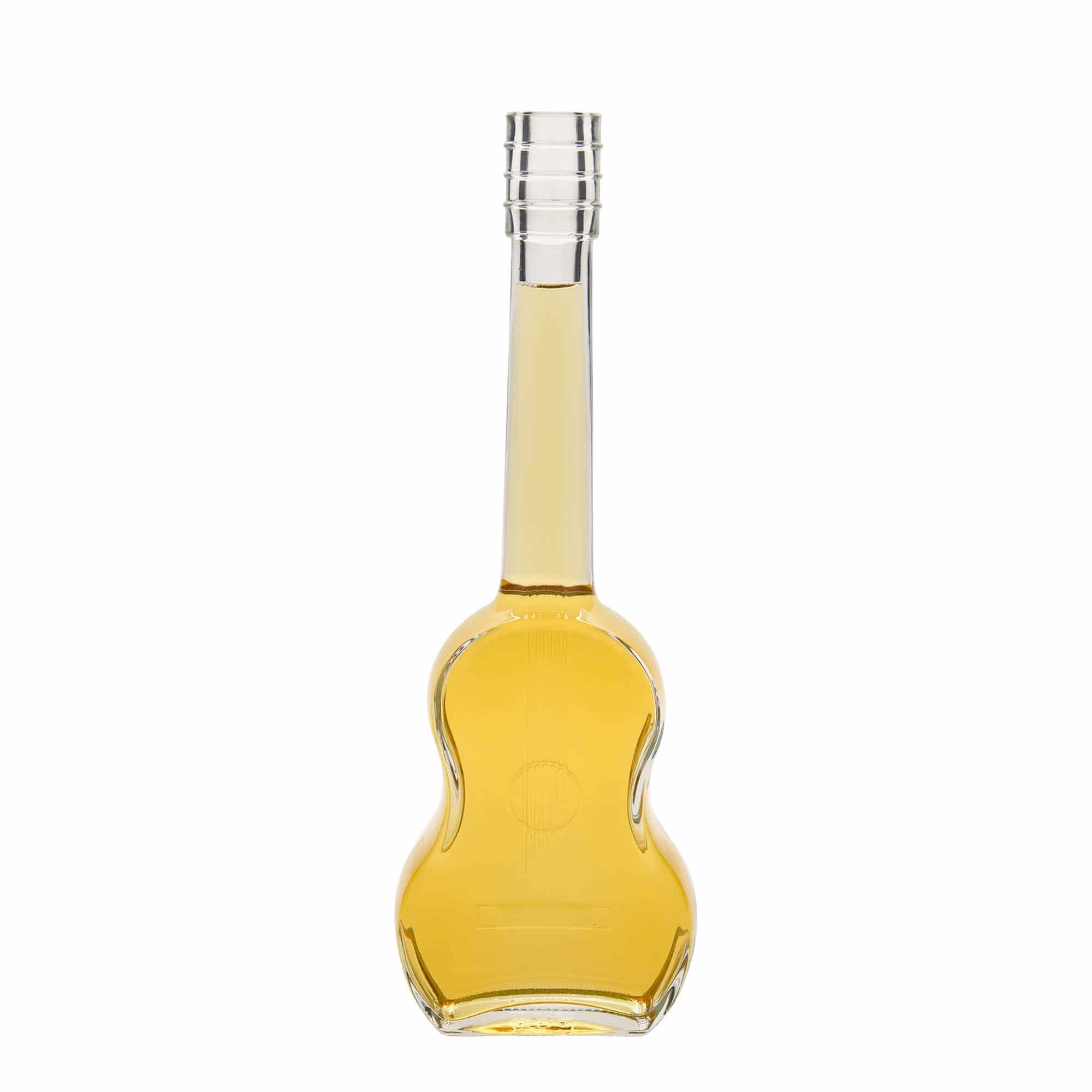 Glazen fles 'Gitaar', 500 ml, monding: kurk