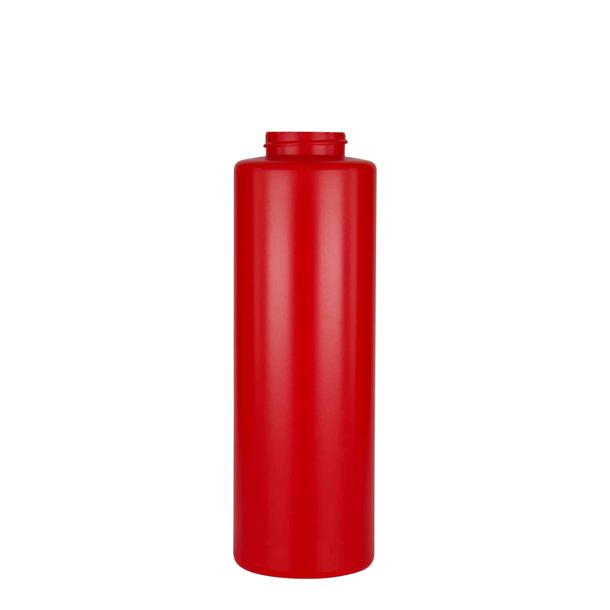Sausfles, 500 ml, LDPE-kunststof, rood, monding: GPI 38/400