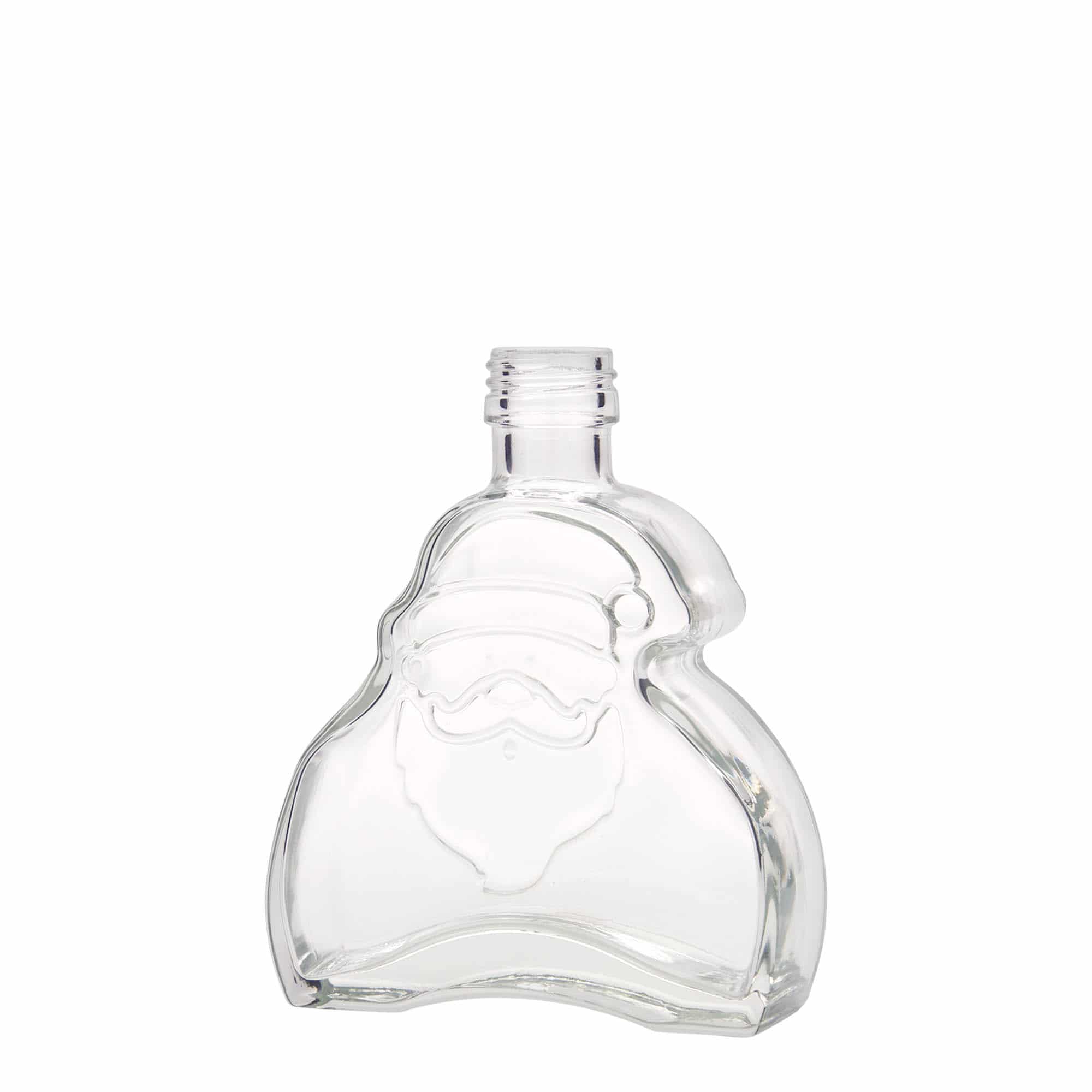 Glazen fles 'Santa Claus', 200 ml, monding: PP 28
