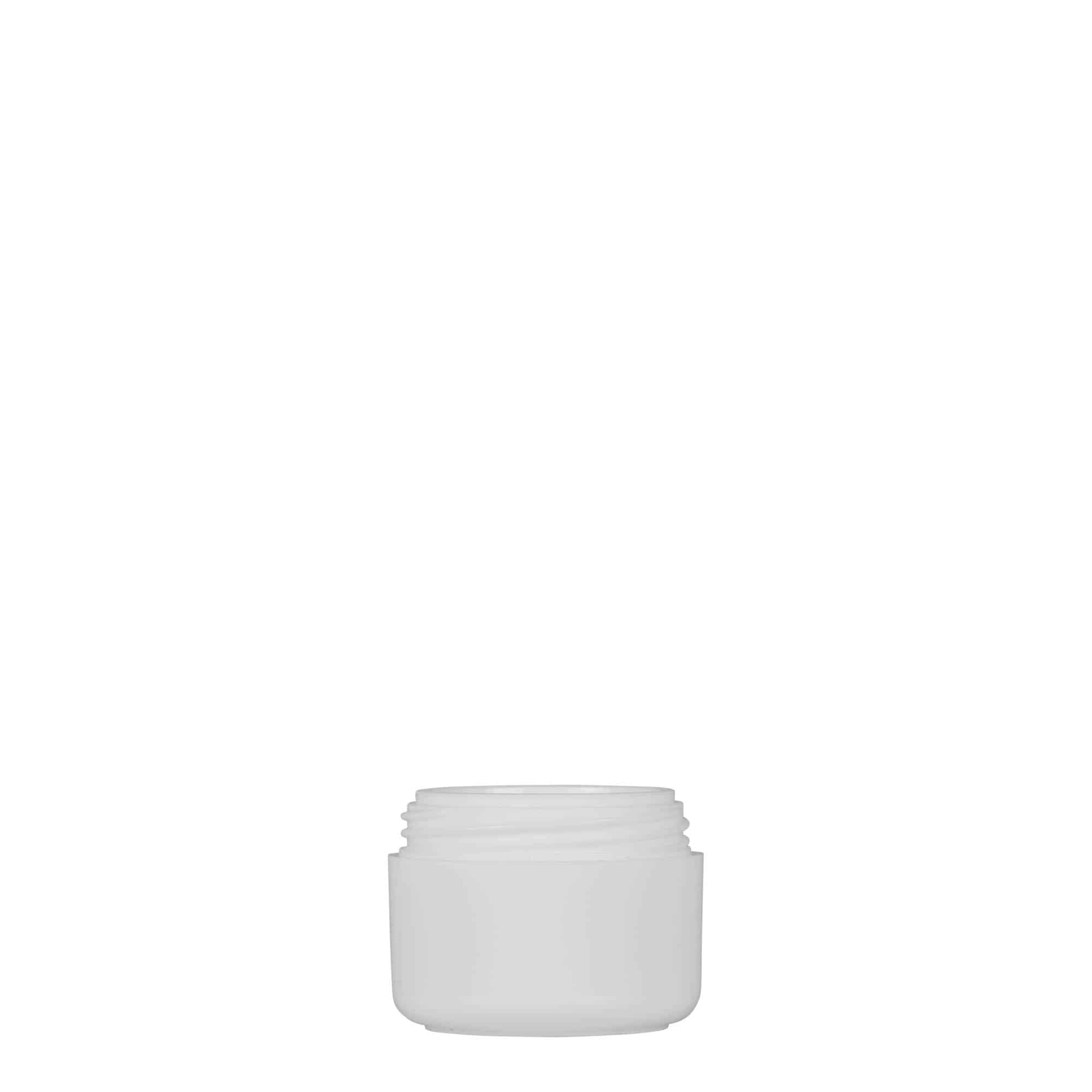 Plastic pot 'Bianca', 5 ml, PP, wit, monding: schroefsluiting