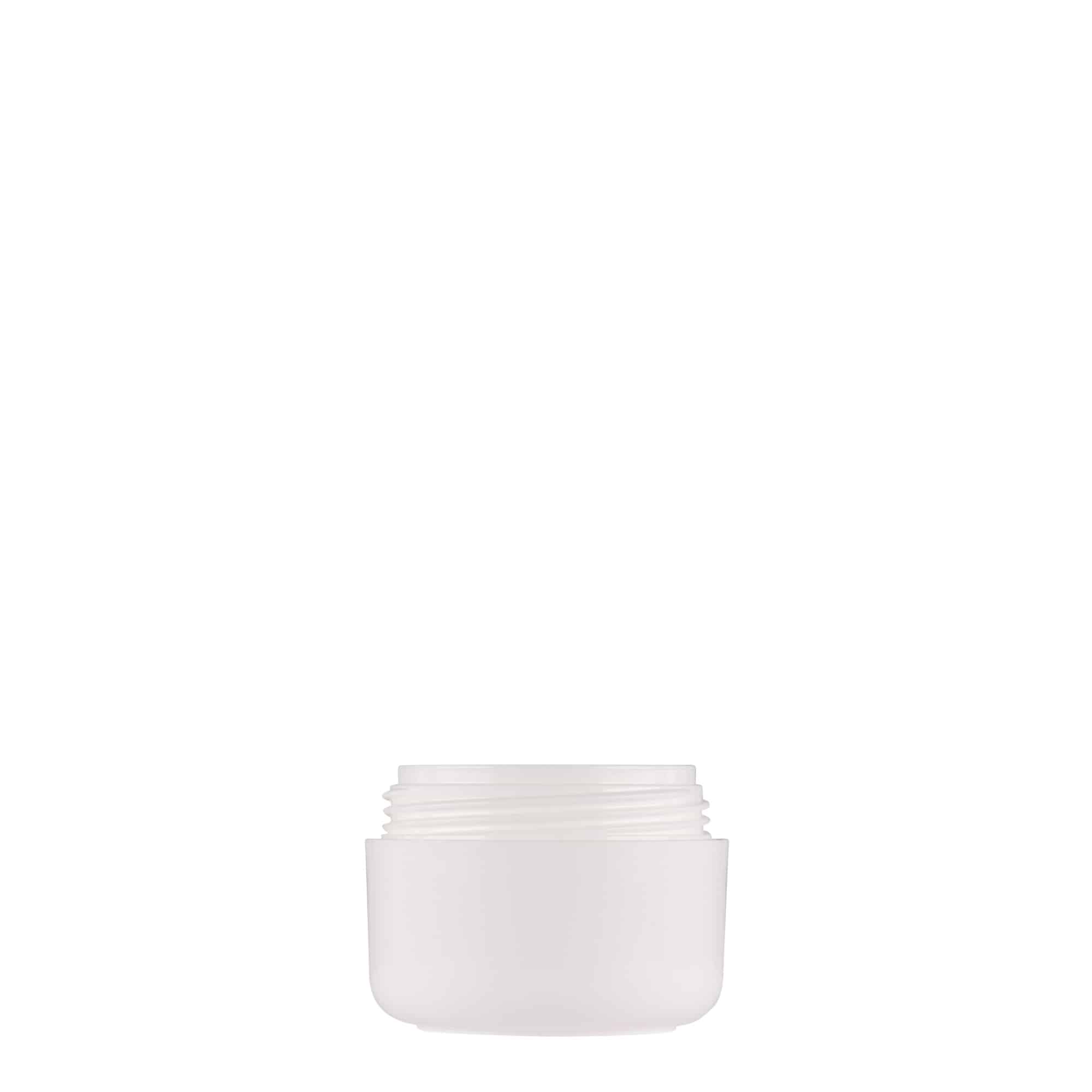 Plastic pot 'Bianca', 15 ml, PP, wit, monding: schroefsluiting
