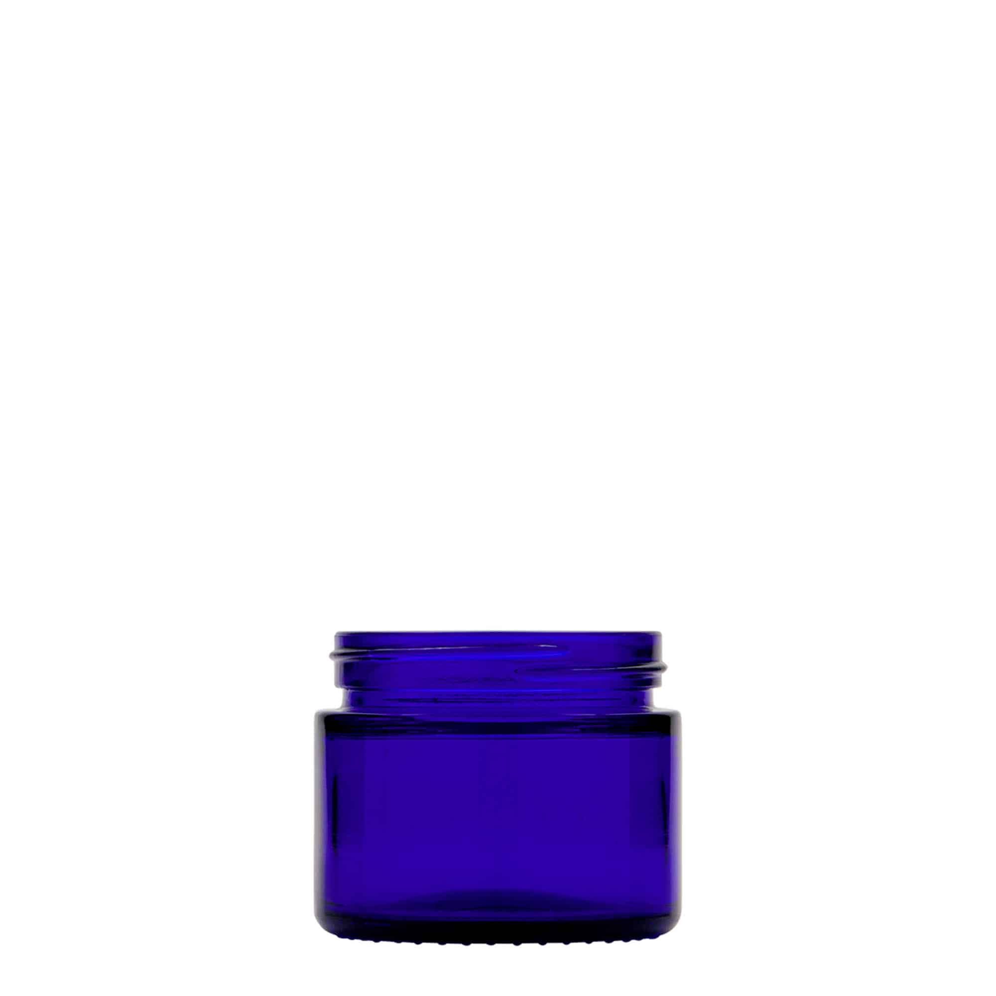Potje 'Blue Edition', 50 ml, glas, koningsblauw, monding: schroefsluiting