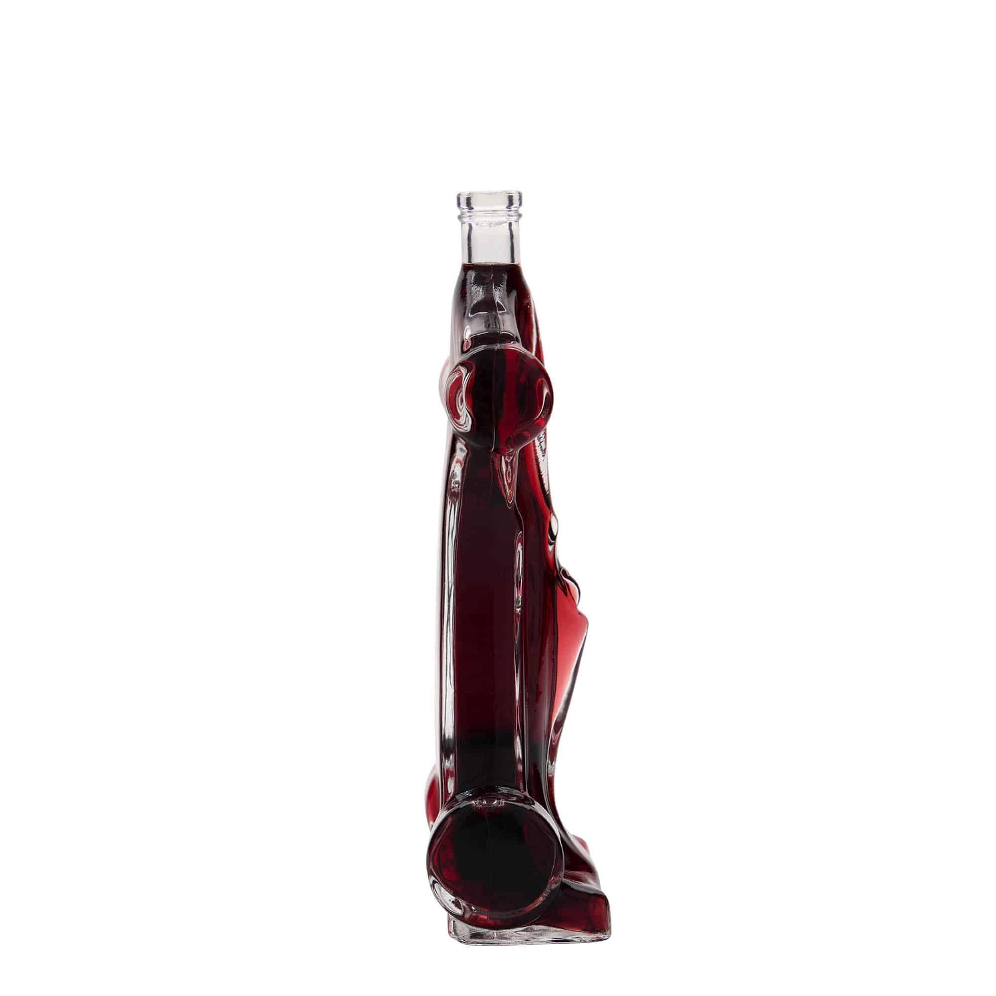 Glazen fles 'Racewagen', 200 ml, monding: kurk