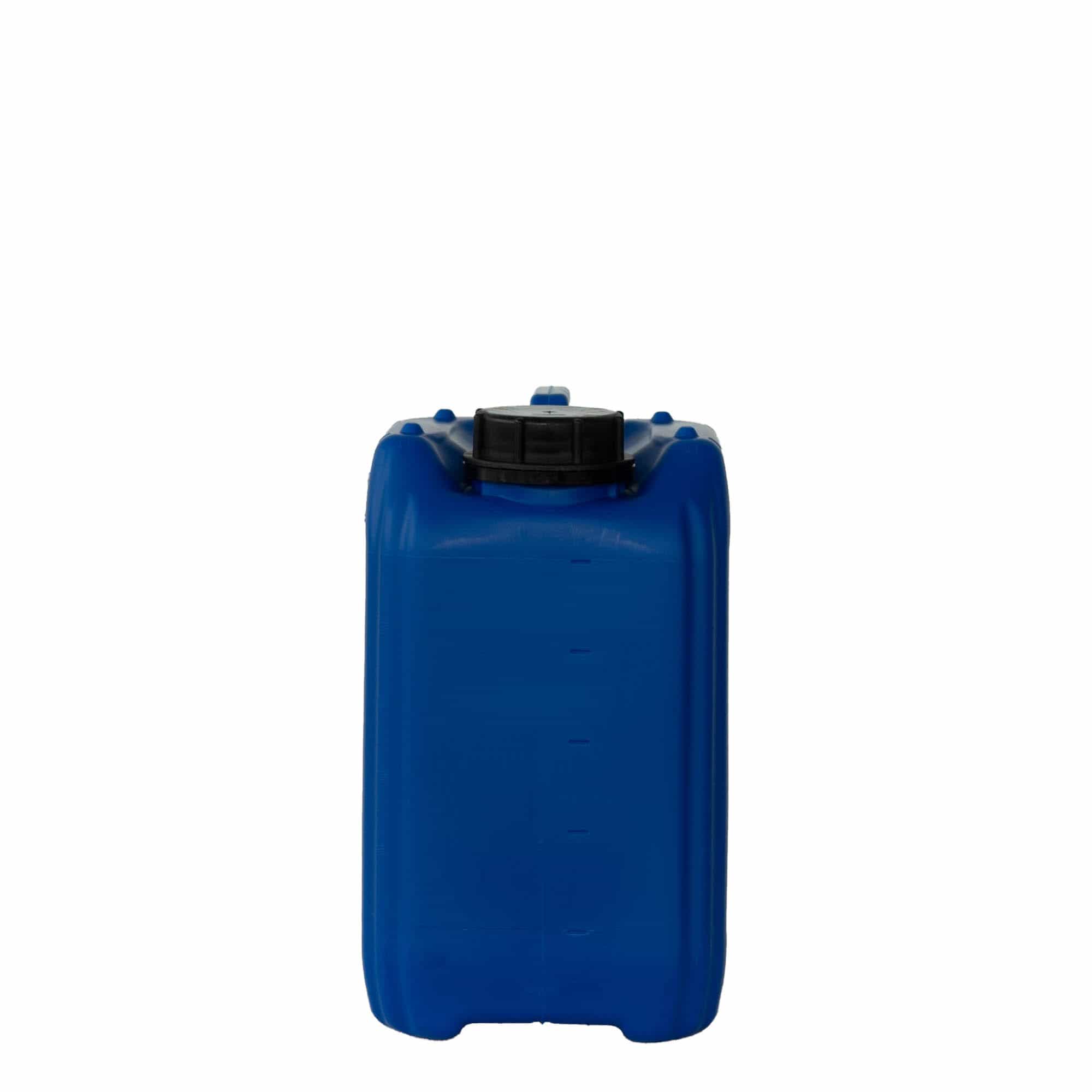 Jerrycan, 5 l, rechthoekig, HDPE-kunststof, blauw, monding: ND 55