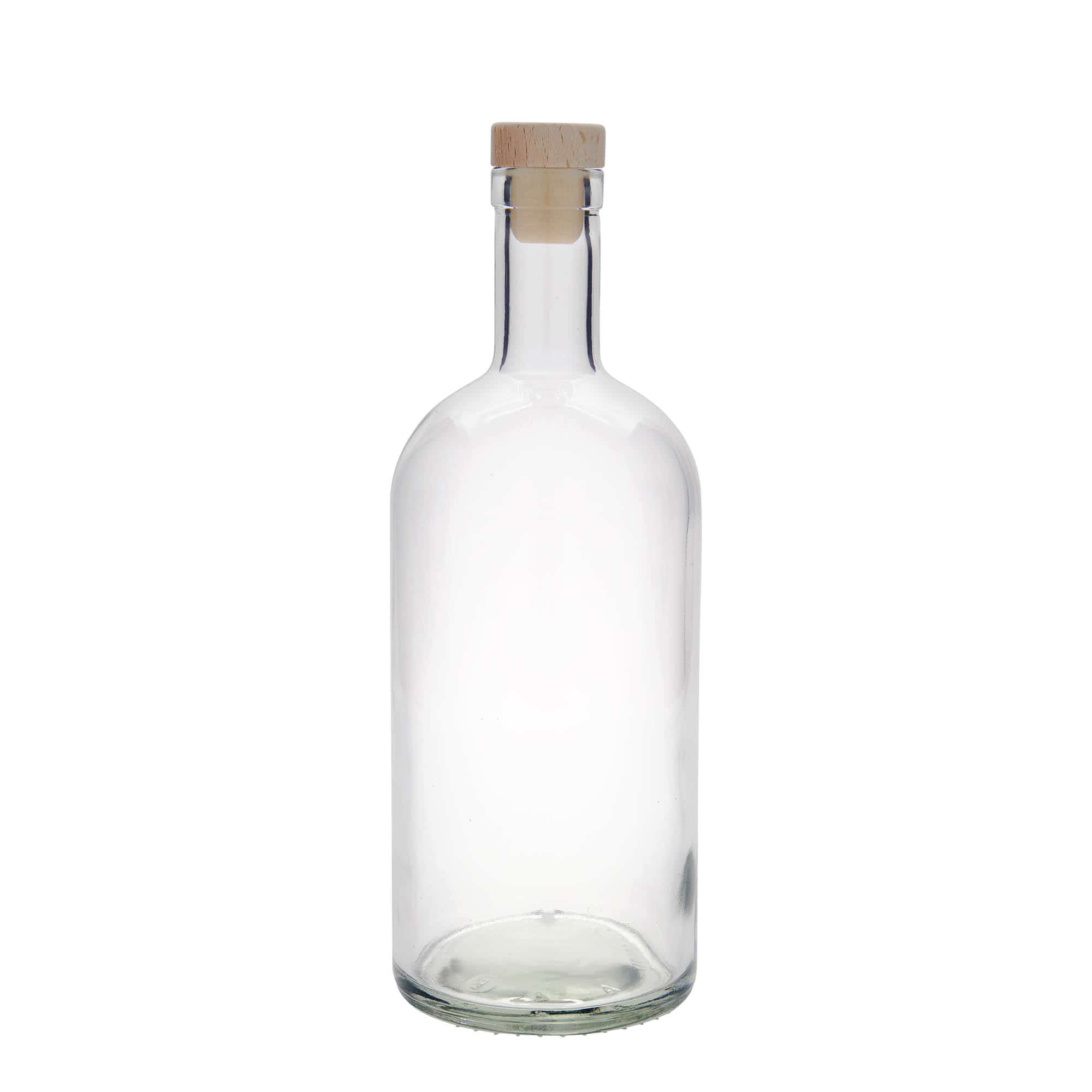 Glazen fles 'Gerardino', 1000 ml, monding: kurk