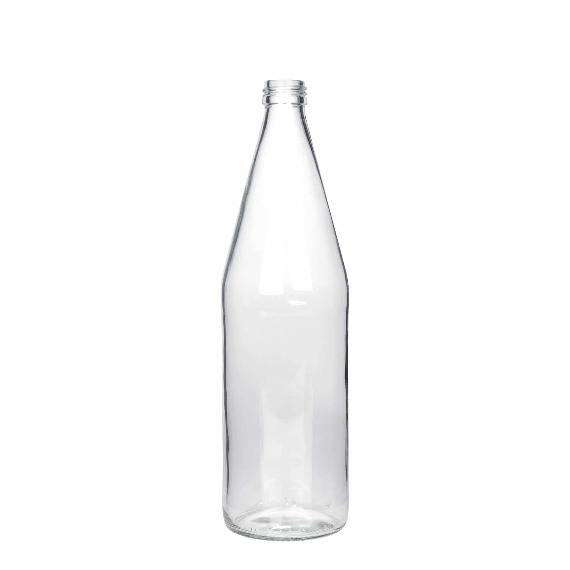 Universele fles wortelvorm, 750 ml, glas, monding: PP 28