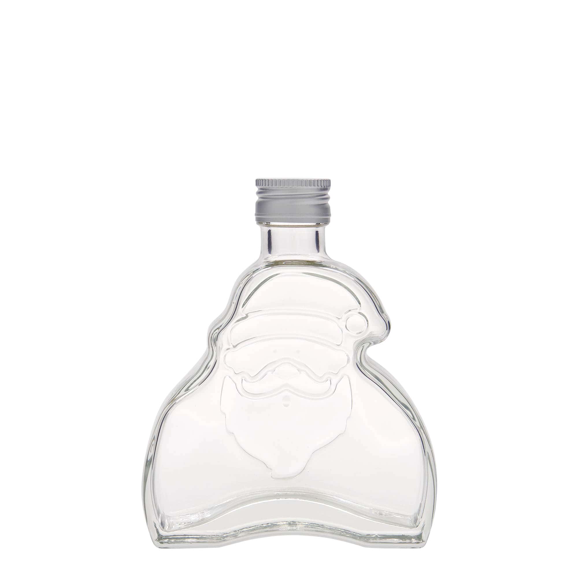 Glazen fles 'Santa Claus', 200 ml, monding: PP 28